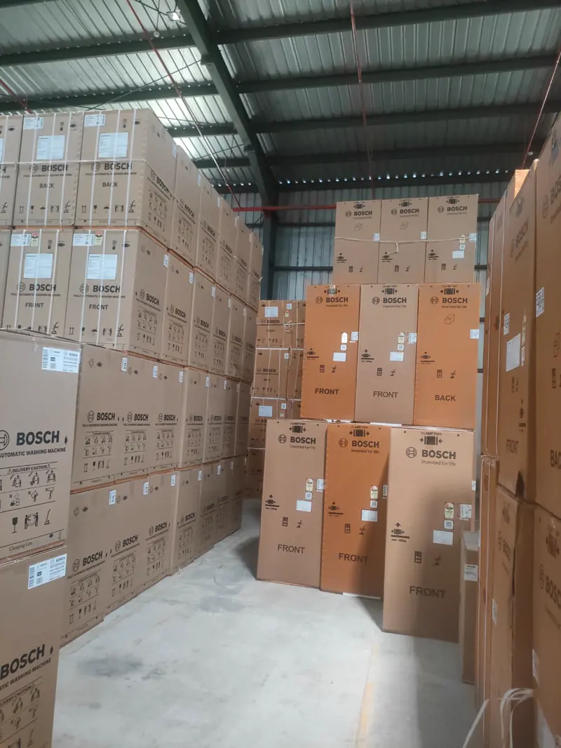 Dispatch area at Hexago logistics and transport facility